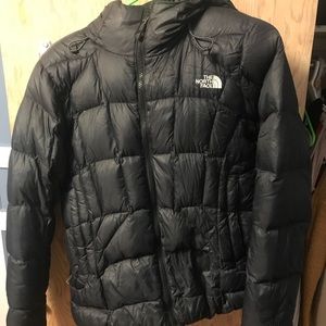 North face winter puffer coat